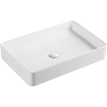 Раковина накладная Azario (Азарио) прямоугольная, 110х600х405 мм, цвет белый AZ-2174