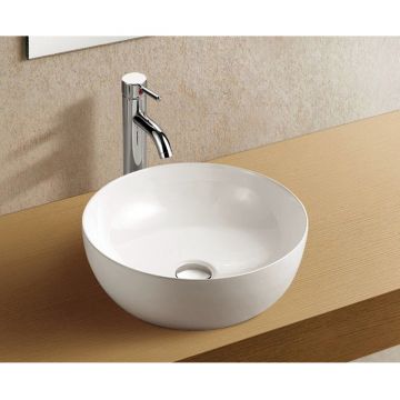 Раковина накладная Azario (Азарио) круглая, 140х405х405 мм, цвет белый AZ-3216 SP