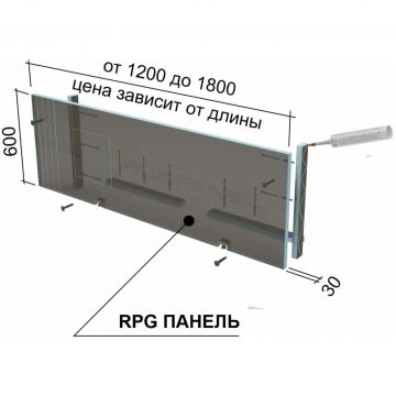 Экран под ванну Руспанель РПГ (Ruspanel RPG) 1800х600 мм
