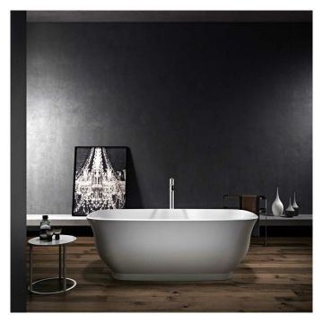 Ванна акриловая Vincea (Винчея) VBT-114, 1700х750х580, цвет белый, слив-перелив в комплекте, хром, (без монтажного комплекта/ножек)