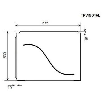 Торцевая панель Timo (Тимо) для акриловой ванны TPVINO15L узкая