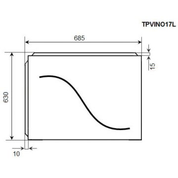 Торцевая панель Timo для акриловой ванны TPVINO17L узкая