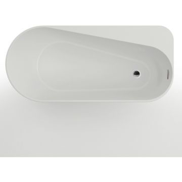 Ванна акриловая овальная Azario Fano 1700х800 мм белый FAN17080 R, (с сифоном и монтажным комплектом)