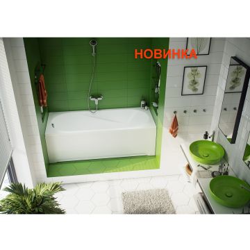 Ванна акриловая Прямоугольная Azario (Азарио) Karmina 1600х700 мм белый AV.0011160, (без монтажного комплекта/ножек)