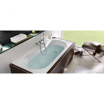 Ванна прямоугольная Villeroy&Boch Oberon материал Quaryl 1600х750х450 мм белая, (без монтажного комплекта/ножек)