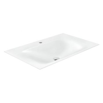 Раковина из искусственного камня Vincea (Винчея) VCB-1F800W 140х800х500, цвет белый