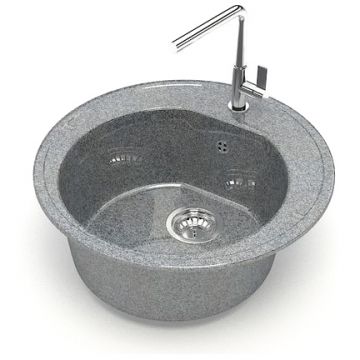 Мойка кухонная округлая Marrbaxx (Марбакс) Черая Z3 тмно-серый (Z003Q008)