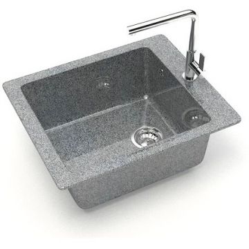 Мойка кухонная прямоугольная Marrbaxx (Марбакс) Линди Z8 тмно-серый (Z008Q008)