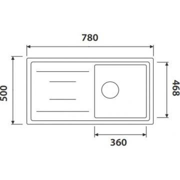 Мойка кухонная прямоугольная Kaiser (Кайзер) Sand Beige (KGM-7850-SB)