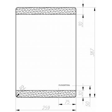 Мойка кухонная прямоугольная Florentina Россана 780 Серый шелк (20.500.C0780.307)