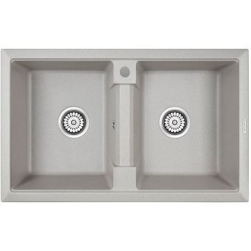 Мойка кухонная Paulmark кварцевая ZWILLING PM238150-GR серый 810х500