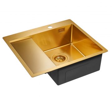 Мойка кухонная Paulmark  Alster PM825951-BGR брашированное золото 510х590 мм