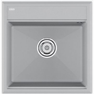 Мойка кухонная Paulmark Stepia-500 PM115051-GRS серый дым