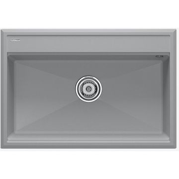 Мойка кухонная Paulmark Stepia-750 PM117551-GRS серый дым