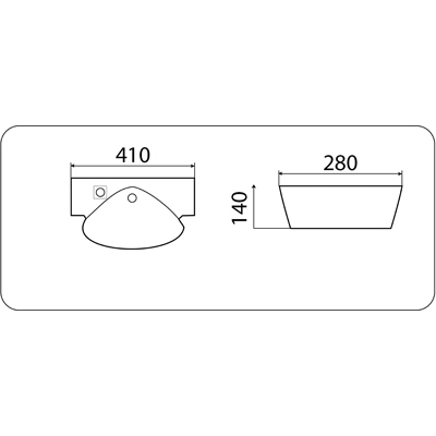 Раковина Ceramalux (Керамалюкс) N TR4414