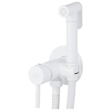 Смеситель для биде Viko (Вико) с гигиеническим душем White (V-4924)