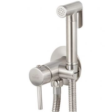 Смеситель для биде Viko (Вико) с гигиеническим душем, Silver (V-4925)