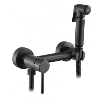 Смеситель для биде Viko (Вико) с гигиеническим душем Black Matt (V-4928)