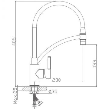 Смеситель для кухни Haiba HB72505-8, белый