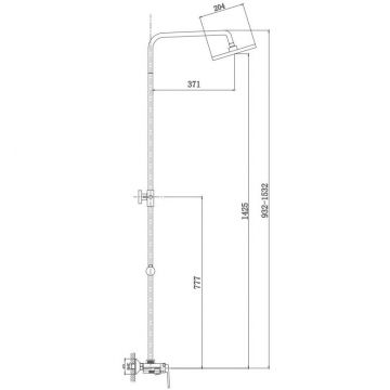 Душевая система Haiba HB24804, хром