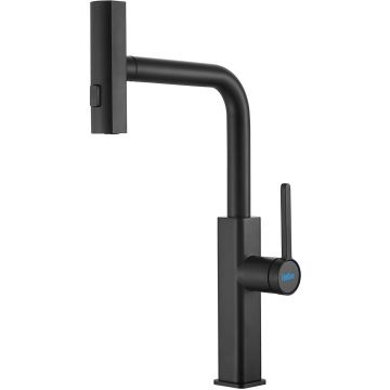 Смеситель для кухни с мультифункциональным изливом Haiba (Хаиба) HB73824-7, черный