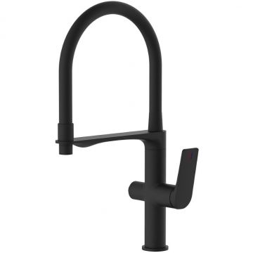 Смеситель для кухни с подключением фильтра воды Haiba (Хаиба) HB76816-7, черный