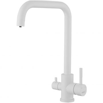 Смеситель для кухни с подключением фильтра воды Haiba (Хаиба) HB76820-8, белый