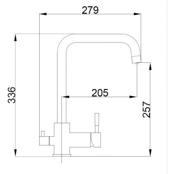 Смеситель для кухни с подключением фильтра воды Haiba (Хаиба) HB76820-8, белый