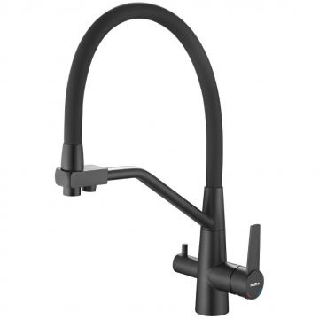 Смеситель для кухни с подключением фильтра воды Haiba (Хаиба) HB76822-7, черный