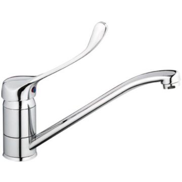 Смеситель для кухни с хирургической ручкой Haiba (Хаиба) HB4254, хром