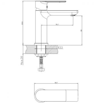 Смеситель для раковины с гигиеническим душем Haiba (Хаиба) HB12505, хром