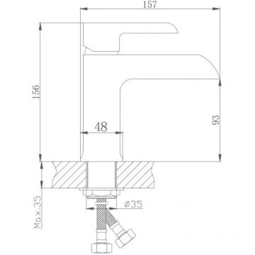 Смеситель для раковины с гигиеническим душем Haiba (Хаиба) HB12805-7, черный
