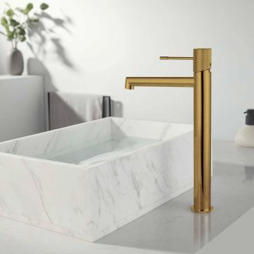 Смеситель для раковины Vincea (Винчея) Desire VBF-1D2BG однорычажный, брашированное золото