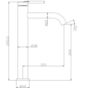 Смеситель для раковин BelBagno (Бельбагно) Marino сатин (MAR-LMC-IN)