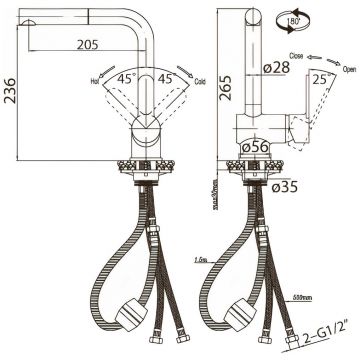 Смеситель для кухни BelBagno (Бельбагно) Tanaro хром (TAN-LADM-CRM)