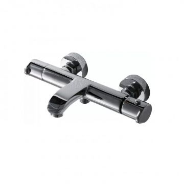 Смеситель для ванны с термостатом Bravat (Брават) Waterfall F673114C-01A-RUS, хром