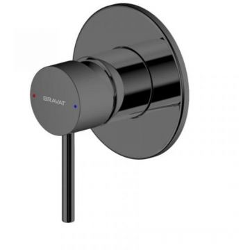 Смеситель для душа встраиваемый на 1 потока Bravat (Брават) Arc PB86061BW-A1-ENG, черный