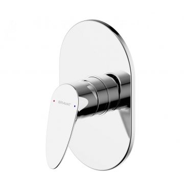 Смеситель для душа встраиваемый на 1 потока Bravat (Брават) Drop PB84898CP-RUS, хром