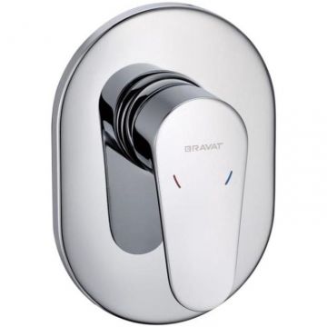 Смеситель для душа встраиваемый на 1 потока Bravat (Брават) Eler FB848238CP-RUS, хром