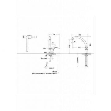 Смеситель для кухни Bravat FIT F7135188CP-1-RUS, хром