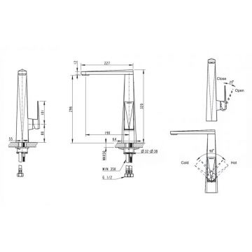 Смеситель для кухни Bravat Iceberg F776110C-2, хром