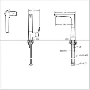 Смеситель для кухни Bravat Real F7121179CP-2-RUS, хром