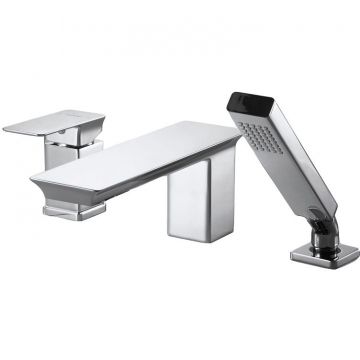 Смеситель на борт ванны Bravat (Брават) Phillis F556101C-2-ENG, хром