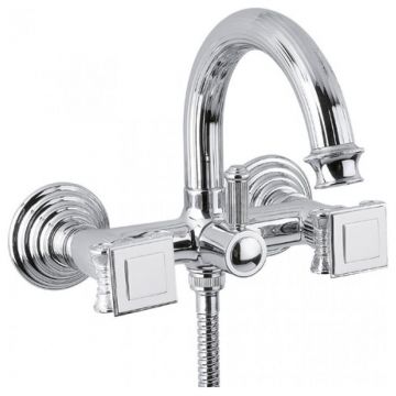 Смеситель для ванны Cezares (Цезарис) Olimp хром, ручки хром (OLIMP-VD-01-O)