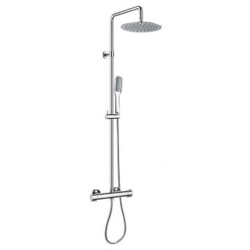 Душевая стойка с термостатом Cezares (Цезарис) Siesta хром, ручки хром (SIESTA-F-CD-T-01)