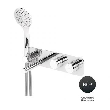 Смеситель с термостатом для ванны, для душа Cezares (Цезарис) Articoli Vari черный (CZR-B-VDM1-T-NOP)