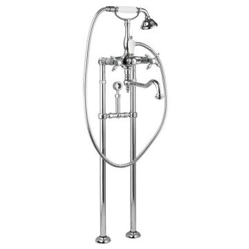 Напольный смеситель для ванны Cezares (Цезарис) Nostalgia хром (NOSTALGIA-VDPS2-01-Bi)