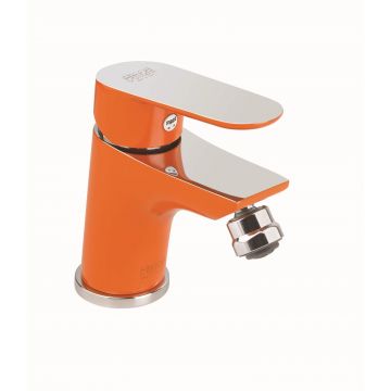 Смеситель для биде Fiore (Фиоре) Kevon Chic 81OX8130, хром/оранжевый