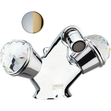 Смеситель для биде Fiore (Фиоре) Xt Sky (Swarovski) 17CO0632, хром/золото