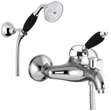 Смеситель для ванны Fiore (Фиоре) Imperial Black 89CR5104, хром